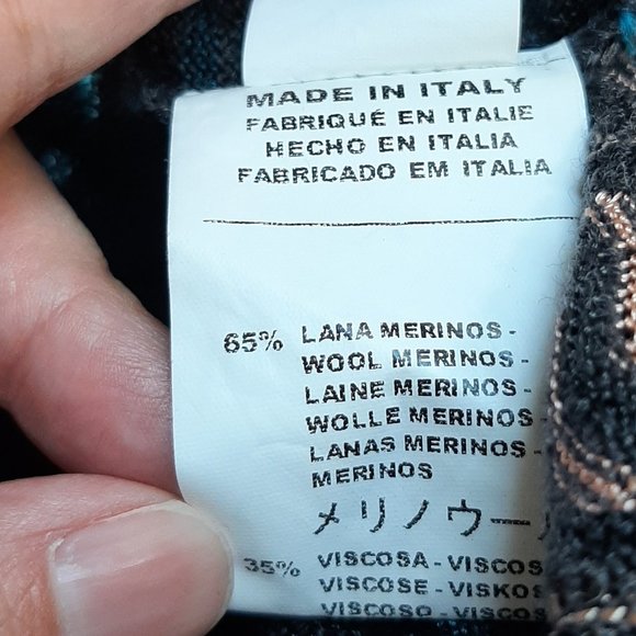 Missoni M Missoni Cowl Neck Wool Blend Knit Sweater Dress SZ 2 - Picture 8 of 11